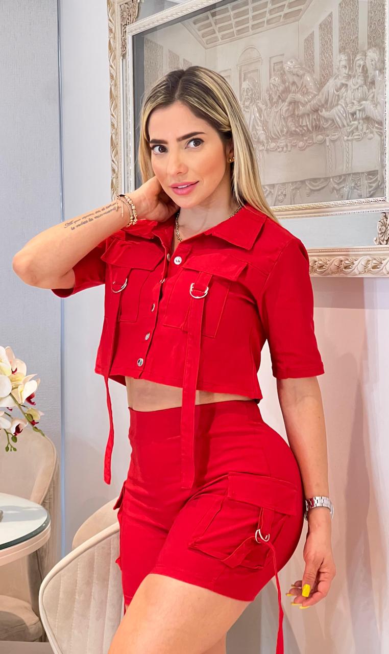 Conjunto 2 Piezas Chaleco y Short Valentina